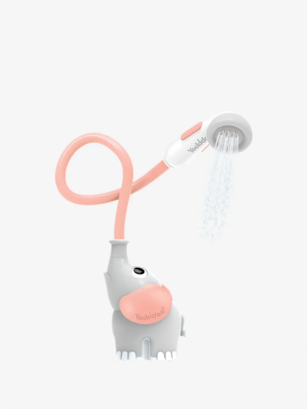 NWT Yookidoo Elephant Baby Shower Toy - Pink & Gray